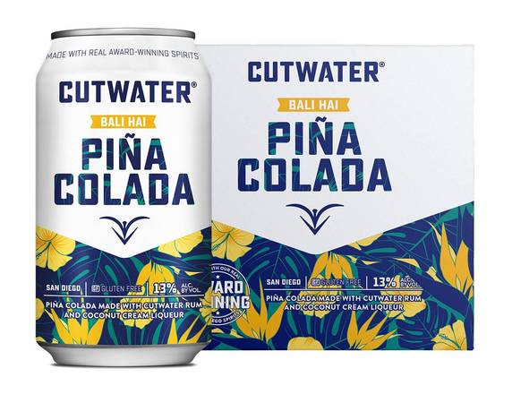 Order cutwater pina colada 4pl cans food online from Windy City Liquor Market store, El Cajon on bringmethat.com