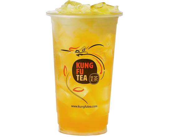 Order Passion Fruit Green Tea Punch food online from Kung Fu Tea store, San Jose on bringmethat.com