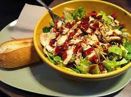 Order BBQ Chicken Salad - Half food online from Top Class Pizza store, Fullerton on bringmethat.com