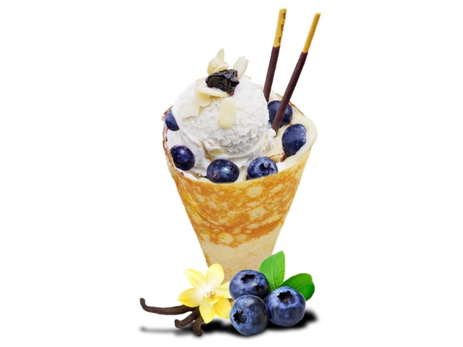Order 9. Blueberry NY Cheesecake food online from T-Swirl Crepe store, New York on bringmethat.com