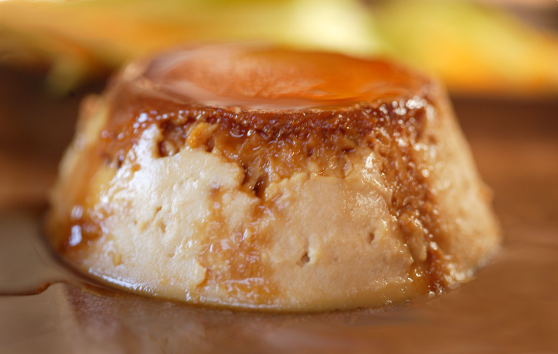 Order Coconut Flan food online from Ortega Mexican Bistro store, San Diego on bringmethat.com
