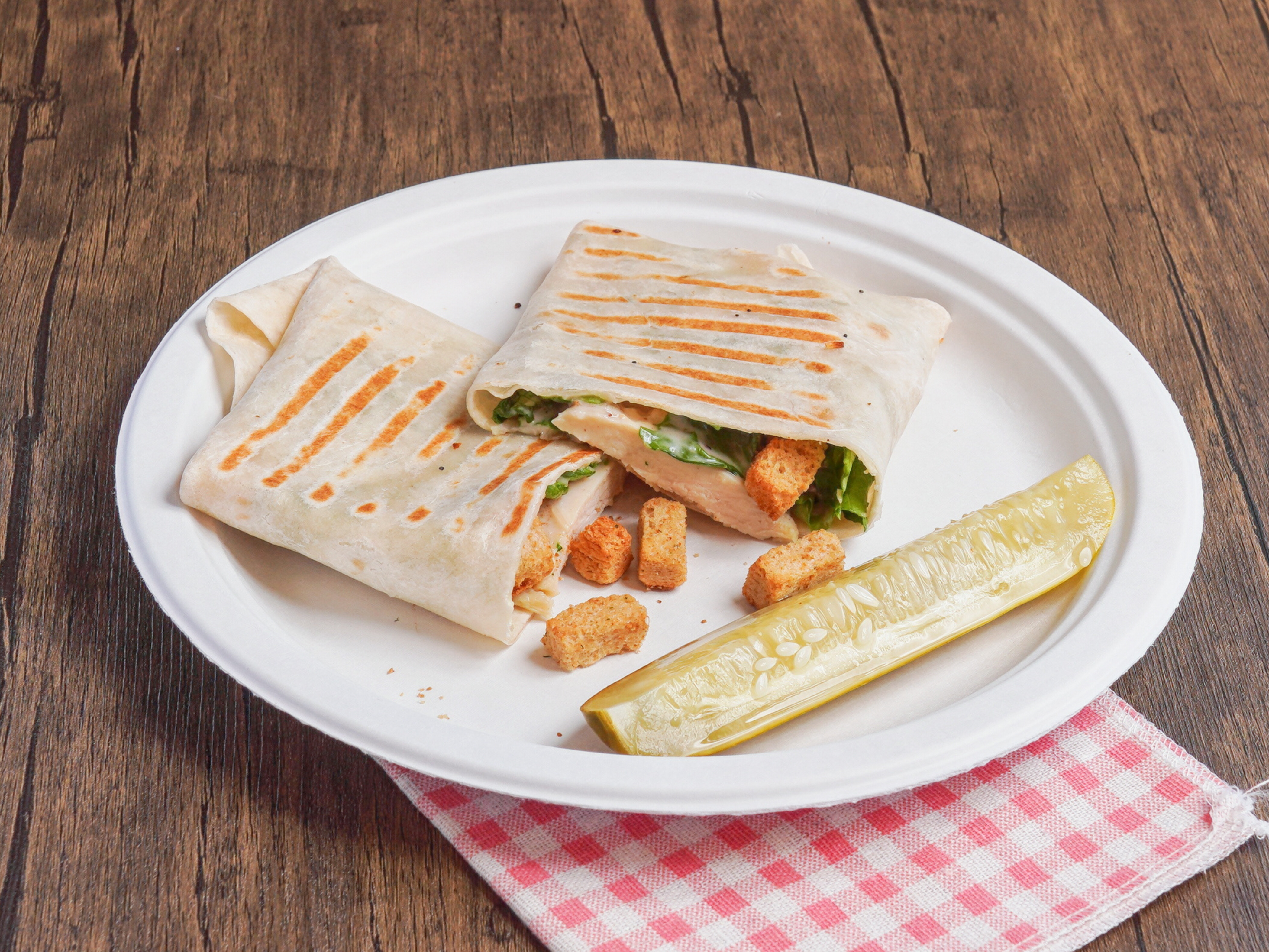 Order Chicken Caesar Wrap food online from The Great American Bagel store, Orland Park on bringmethat.com