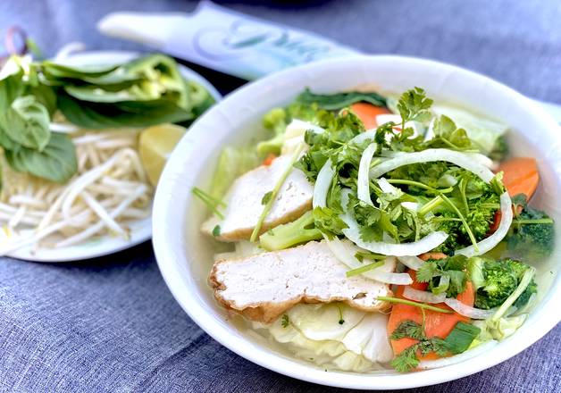 Order 30. Mixed Vegetable Soup with White Rice Noodle Soup food online from Pho Viet store, San Jose on bringmethat.com