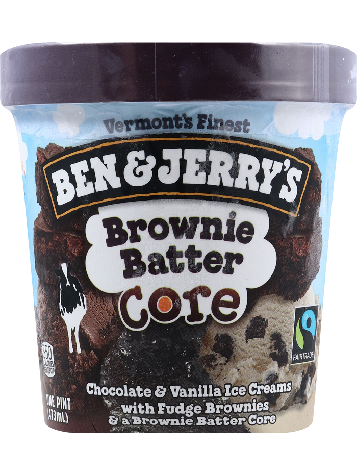 Order B&J Brownie Batter Core Pint food online from Quickchek store, Wantage on bringmethat.com