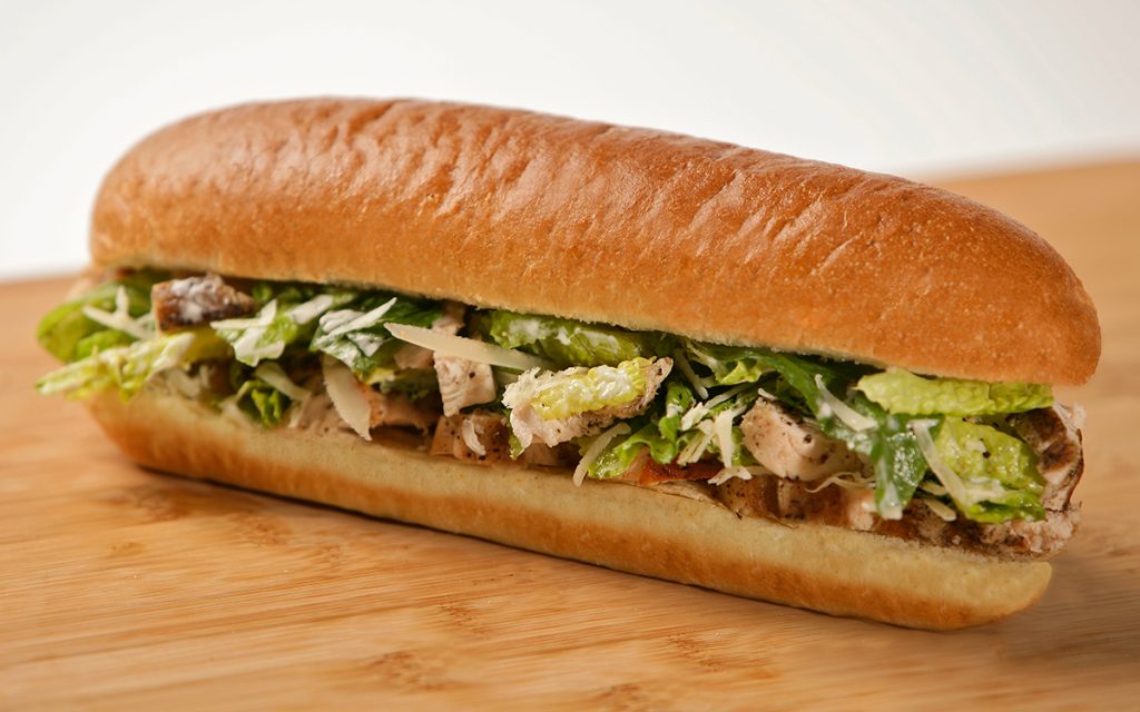 Order Chicken Caesar Sub food online from New York Pizza Co store, Riverside on bringmethat.com