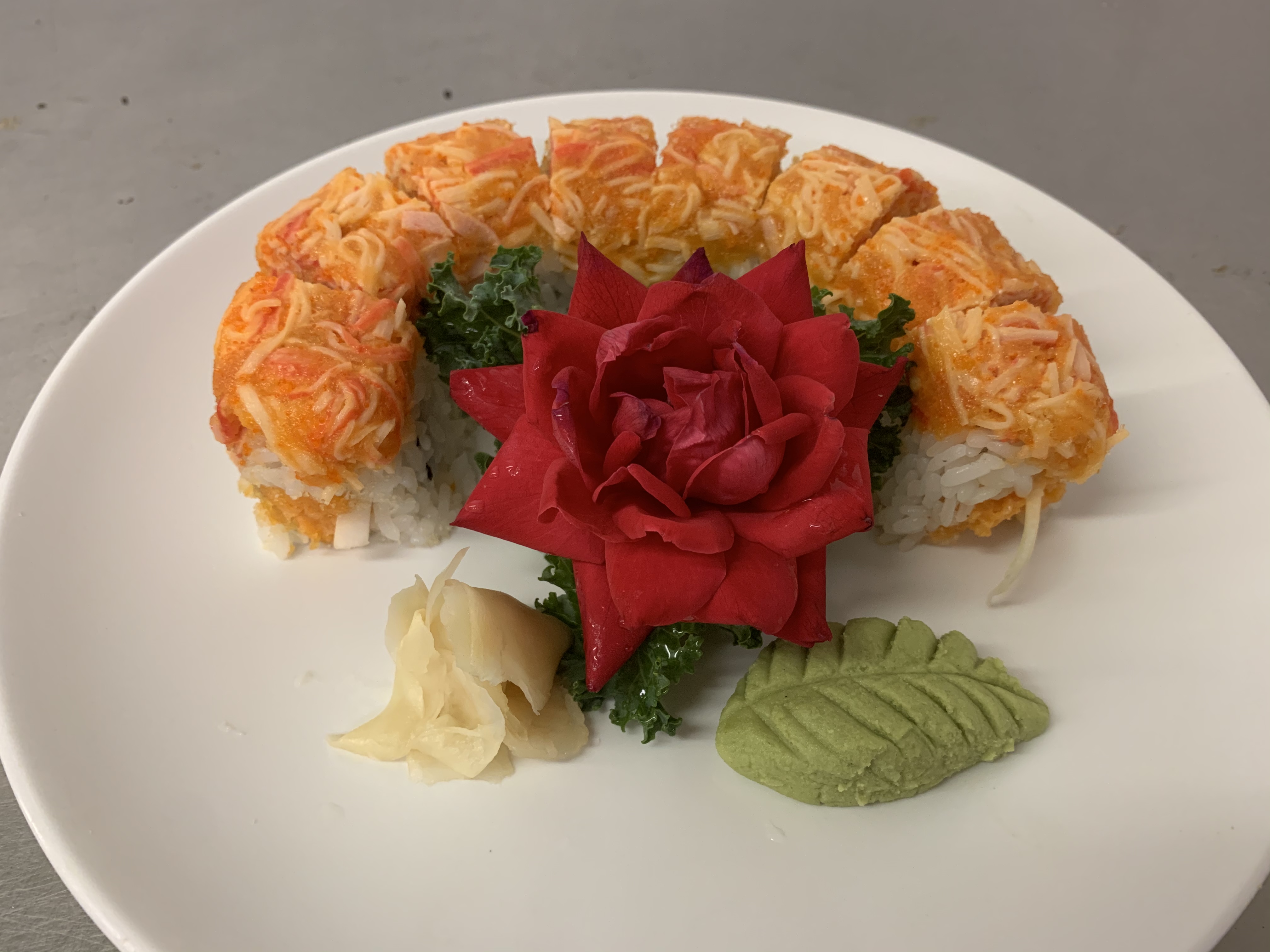 Order 72. Ocean Roll food online from Hokkaido Japanese Restaurant store, Harrisonburg on bringmethat.com