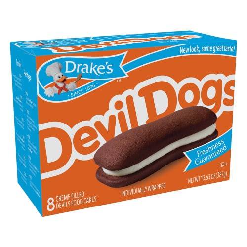 Order Drake's · Devil Dog's Creme Filled Cakes (8 cakes) food online from Safeway store, Rehoboth Beach on bringmethat.com