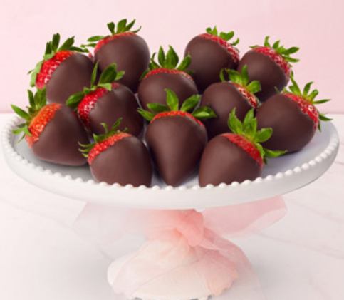 Order 1 DOZEN CHOCOLATE COVERED STRAWBERRIES food online from Pierre's Bakery store, Chicago on bringmethat.com