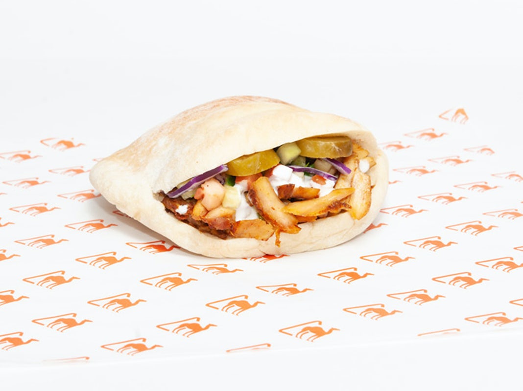 Order Chicken Shawarma Pita food online from Naf Naf Grill store, Independence on bringmethat.com
