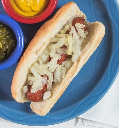 Order Hot Dog with Raw Onion food online from Poco store, Doylestown on bringmethat.com