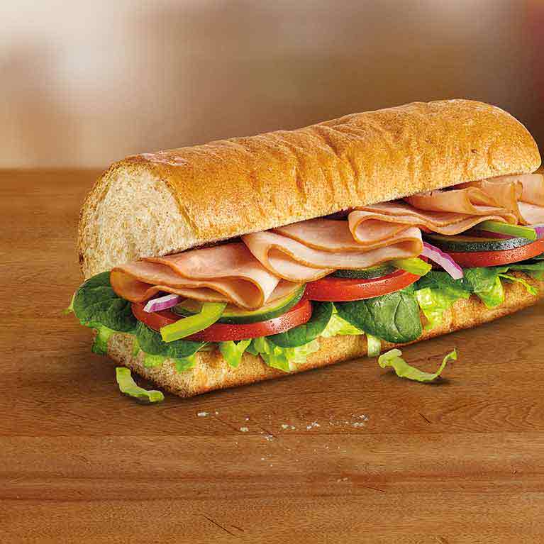 Order Black Forest Ham food online from Subway store, New Haven on bringmethat.com