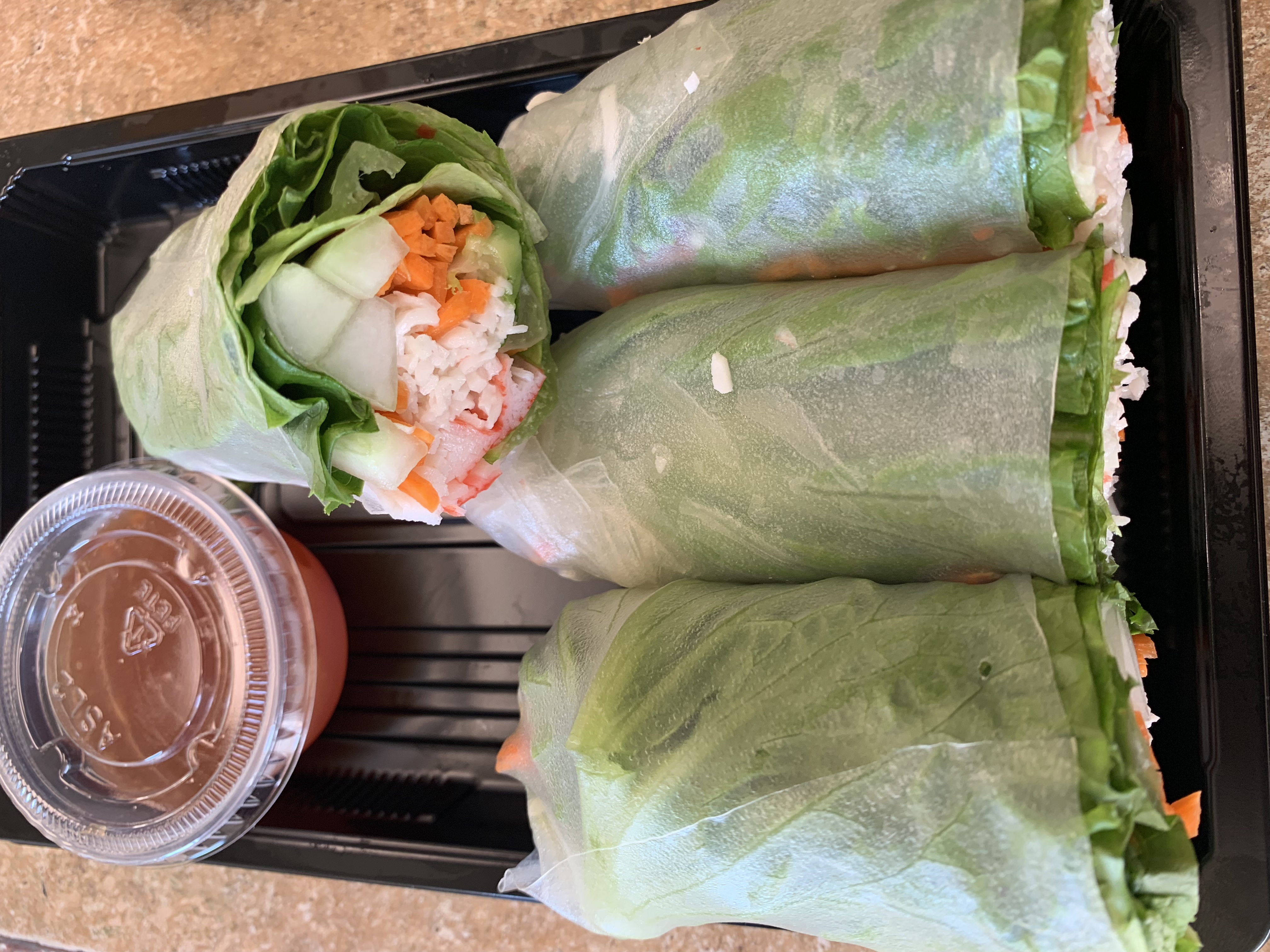 Order 4 Piece Summer Roll food online from Jazz Sushi Bar store, New Orleans on bringmethat.com