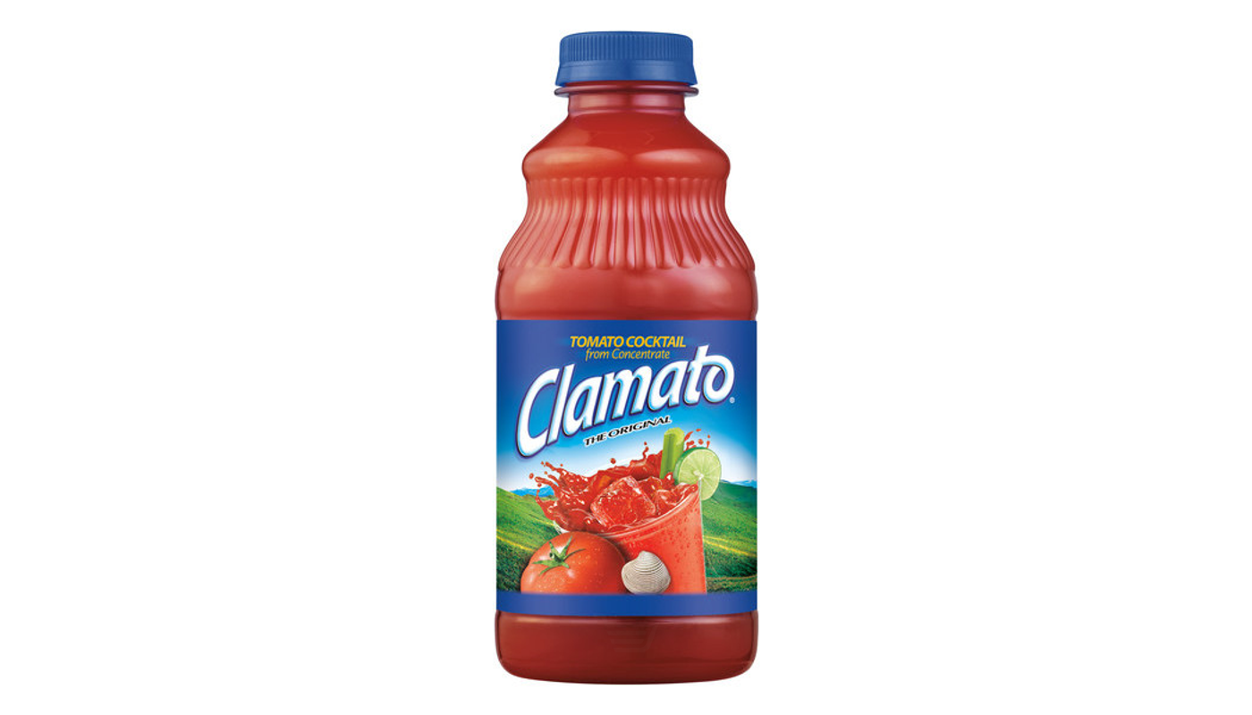 Order Clamato Tomato Cocktail 32 oz food online from Ross Liquor store, Sylmar on bringmethat.com