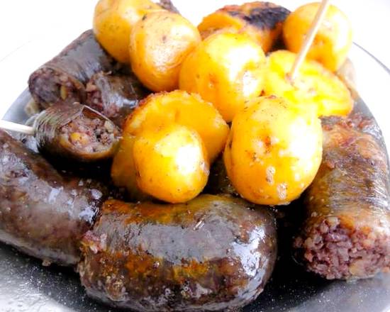 Order Morcilla con Papa Criolla food online from Q'viva! store, Silver Spring on bringmethat.com