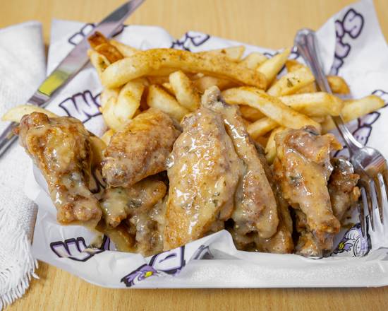 Order Wings and Fries (6 pieces)  food online from We Dat'S Chicken And Shrimp store, Monroe on bringmethat.com