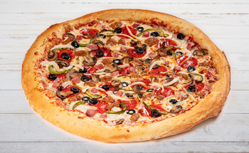 Order 16" Large Sardella’s Supreme food online from Sardellas Pizza and Wings store, Phoenix on bringmethat.com