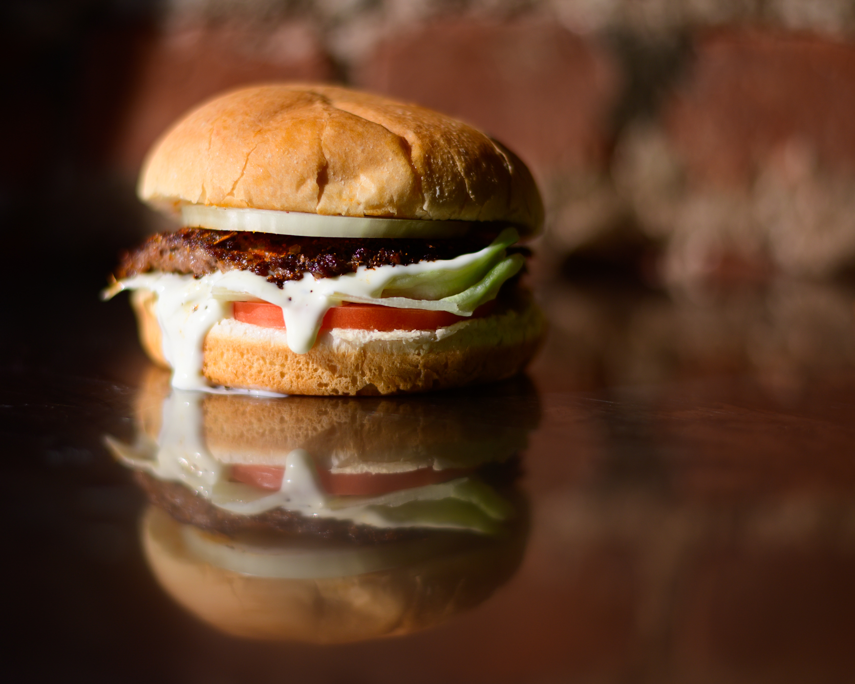 Order Cajun Fire Burger food online from Petey's Burger store, Queens on bringmethat.com