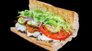 Order Cheeseburger Sub food online from Pizza 911 store, Manchester on bringmethat.com
