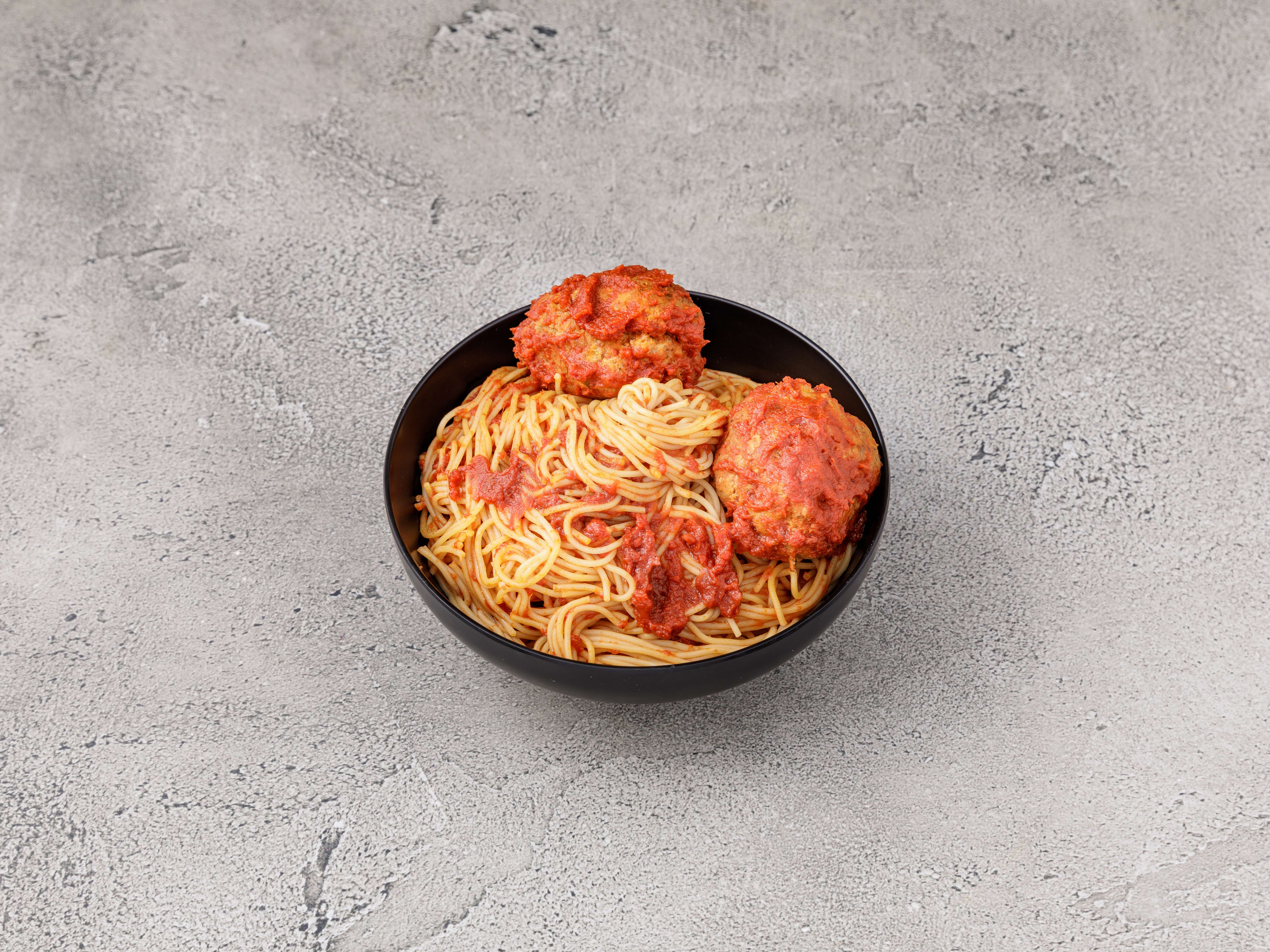Order Pasta with Meatballs food online from Dino's Restaurant store, Worcester on bringmethat.com