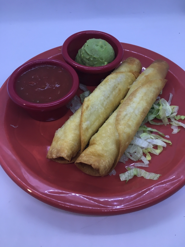 Order Flautas food online from Poco Mexican/American Restaurant, Bar & Comedy Cabaret store, Doylestown on bringmethat.com