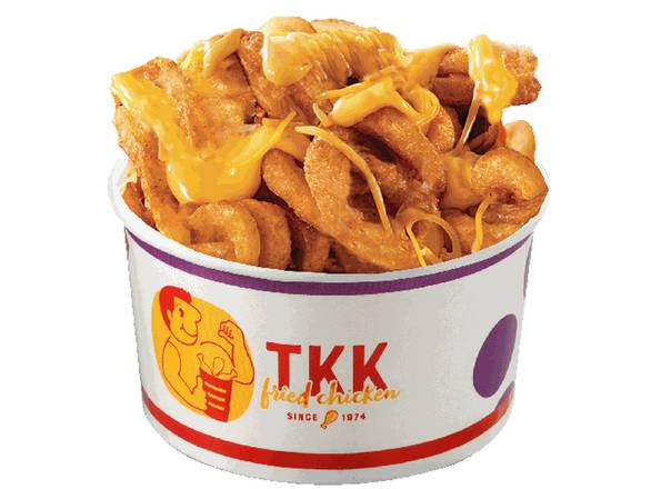 Order Cheesy Curly Fries food online from Kung Fu Tea store, Ellicott City on bringmethat.com