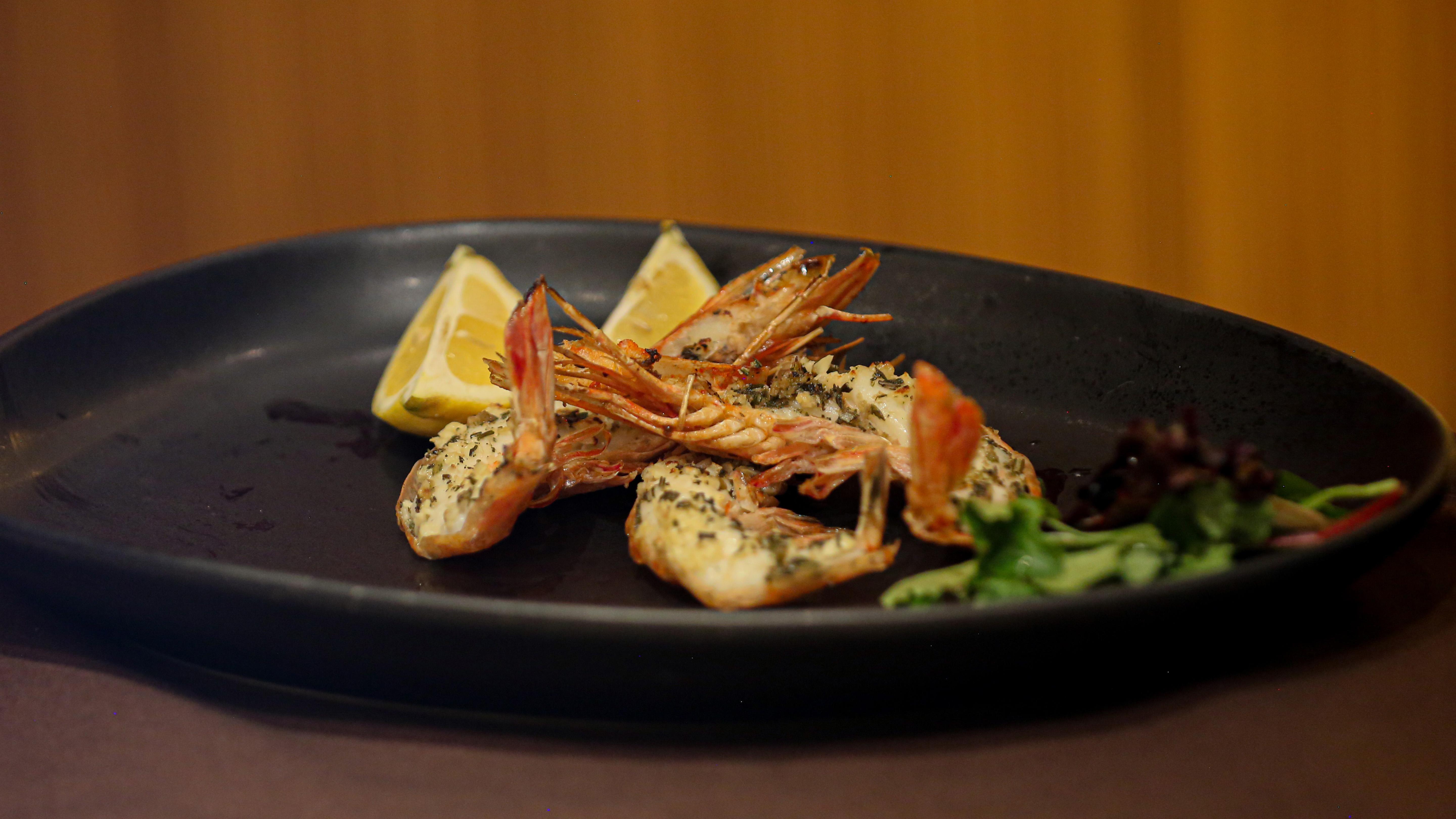 Order King Prawns (3pcs) food online from MoCA Asian Bistro - Queens store, Forest Hills on bringmethat.com