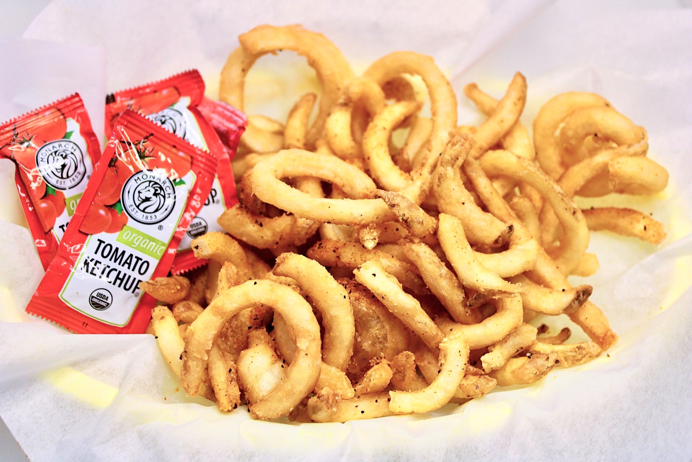 Order Curly Fries food online from Pismo Beach Location -Splash Cafe store, Pismo Beach on bringmethat.com