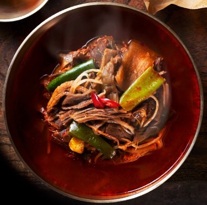 Order Spicy Beef Flank Soup (육계장) food online from Crazy Noodle And Chicken store, Glendale on bringmethat.com