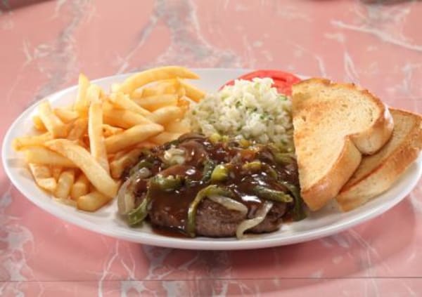 Order Chopped Steak Platter food online from Hwy 55 Burgers Shakes & Fries store, Sharpsburg on bringmethat.com