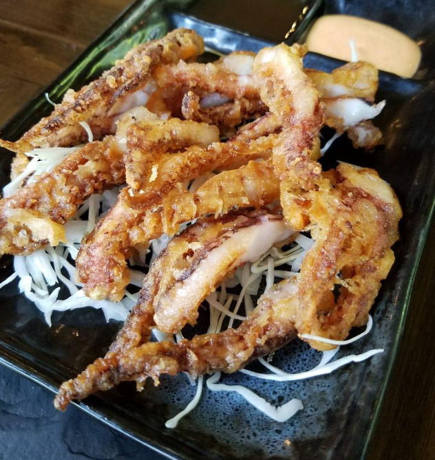 Order Seasoned Fried Squid Legs food online from Zane Japanese Eatery store, Germantown on bringmethat.com