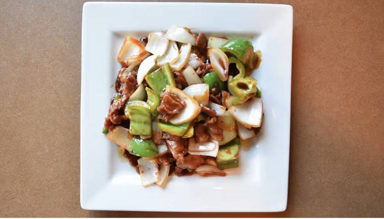 Order Green Pepper Pork food online from China Town Super Buffet store, Kansas City on bringmethat.com
