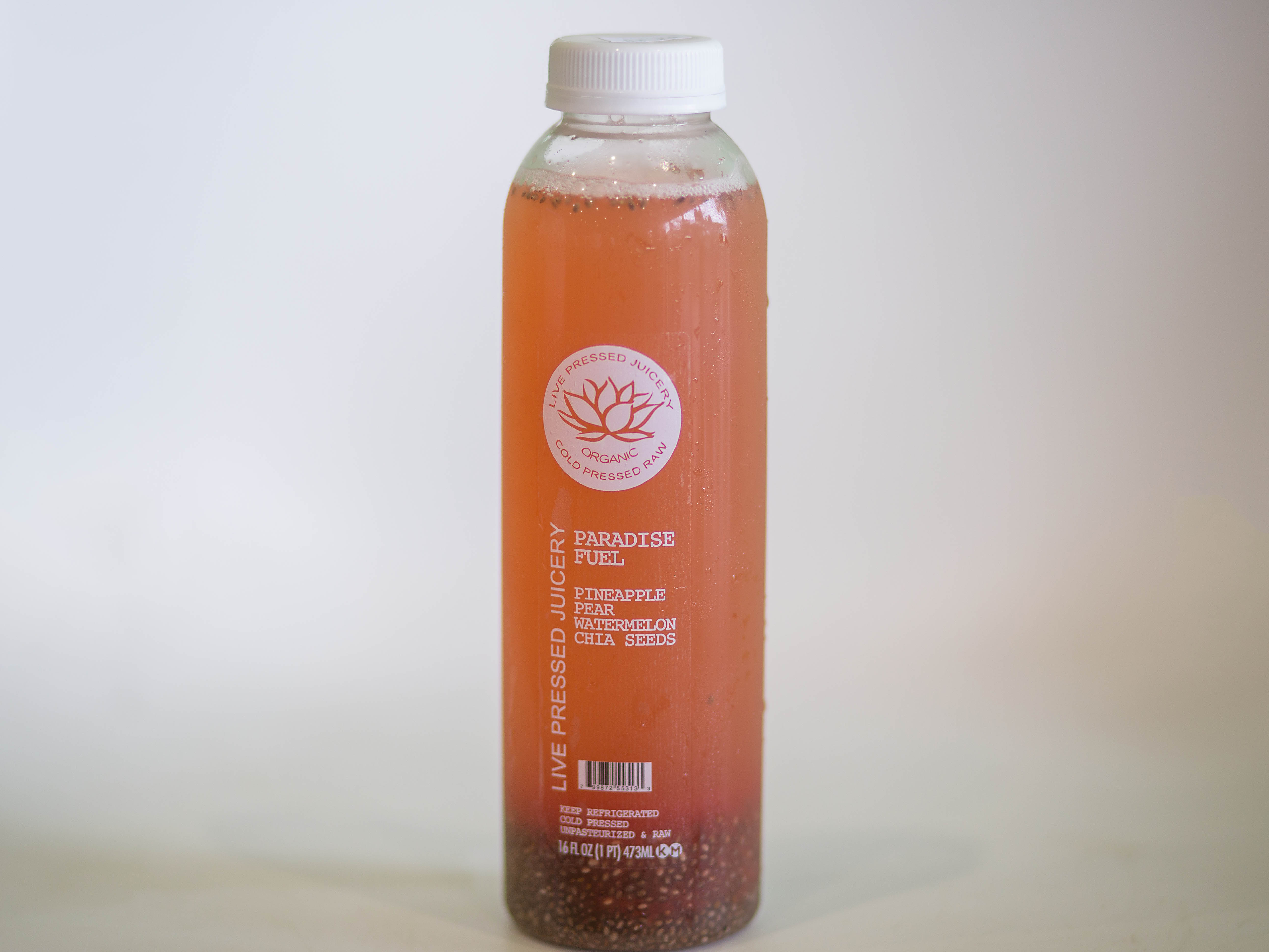 Order Paradise Fuel Juice food online from Apple A Day Cafe store, Miami Beach on bringmethat.com