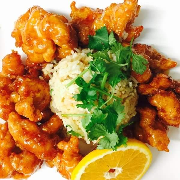 Order 7B. Orange Chicken food online from Thai Silk store, Long Beach on bringmethat.com