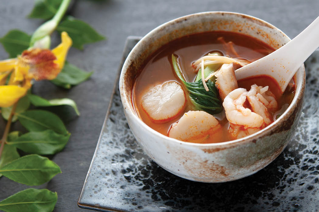 Order Duck Tom Yum Soup food online from Kumo Sushi Hibachi & Lounge store, Bay Shore on bringmethat.com
