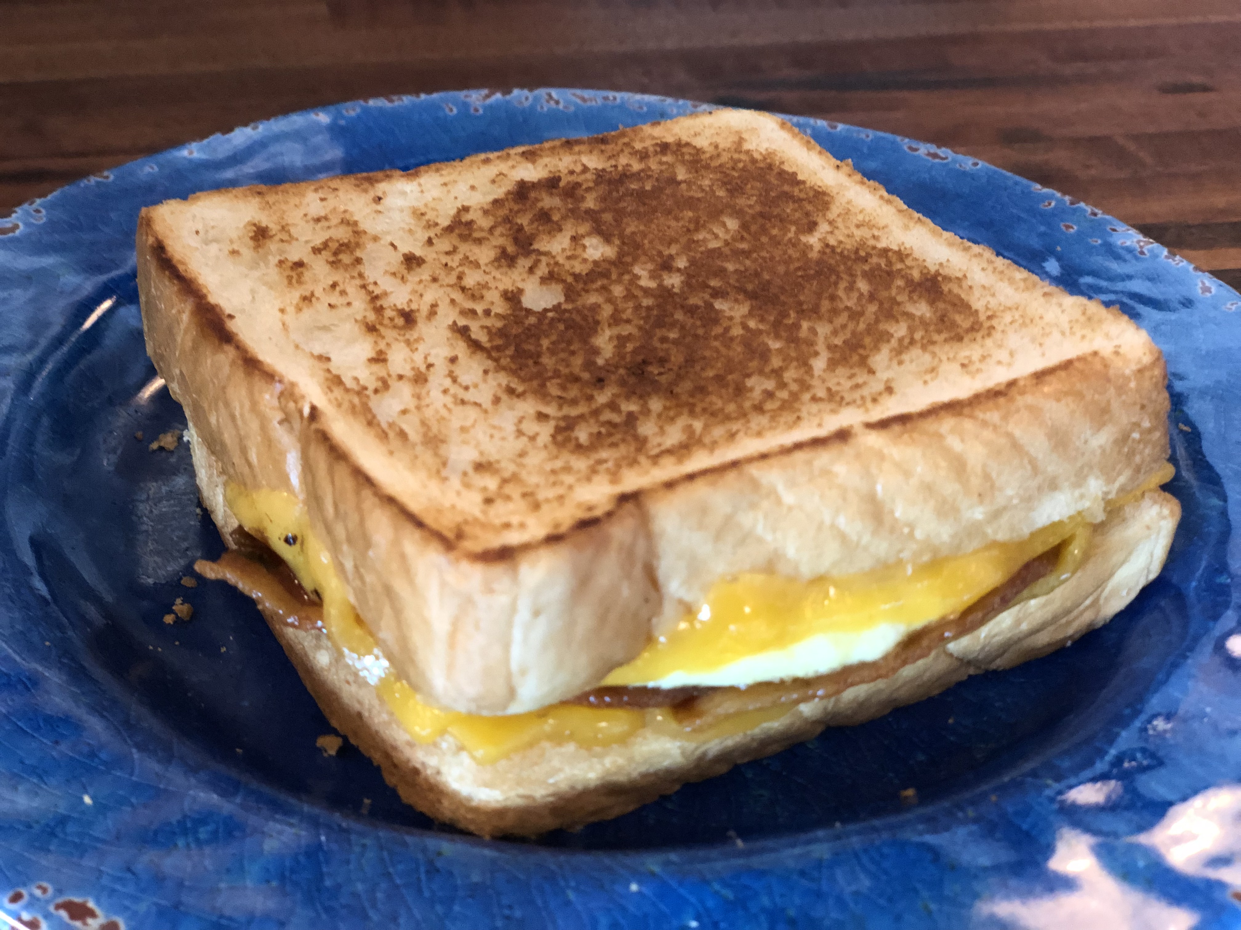 Order Bacon Egg and Cheese Texas Toast Sandwich food online from Ugly Mug Coffee store, Lenoir City on bringmethat.com