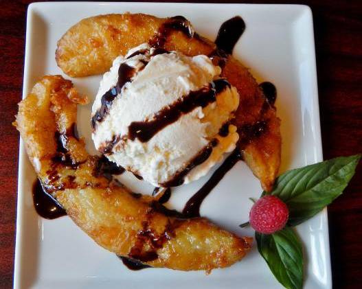 Order Fried banananana with ice cream  food online from Live Shanghai Bistro store, San Francisco on bringmethat.com