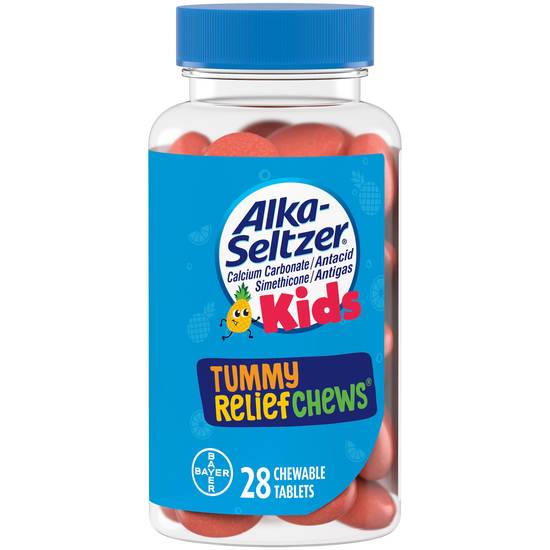 Order Alka-Seltzer Kids Tummy Relief Chews Chewable Tablets (28 ct) food online from Rite Aid store, BETHEL PARK on bringmethat.com