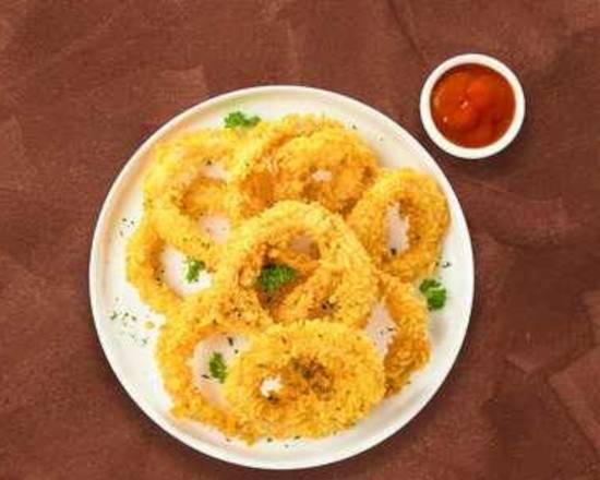 Order Onion Rings (10 pcs) food online from Skinny Thin Pizza store, Nashville-Davidson on bringmethat.com