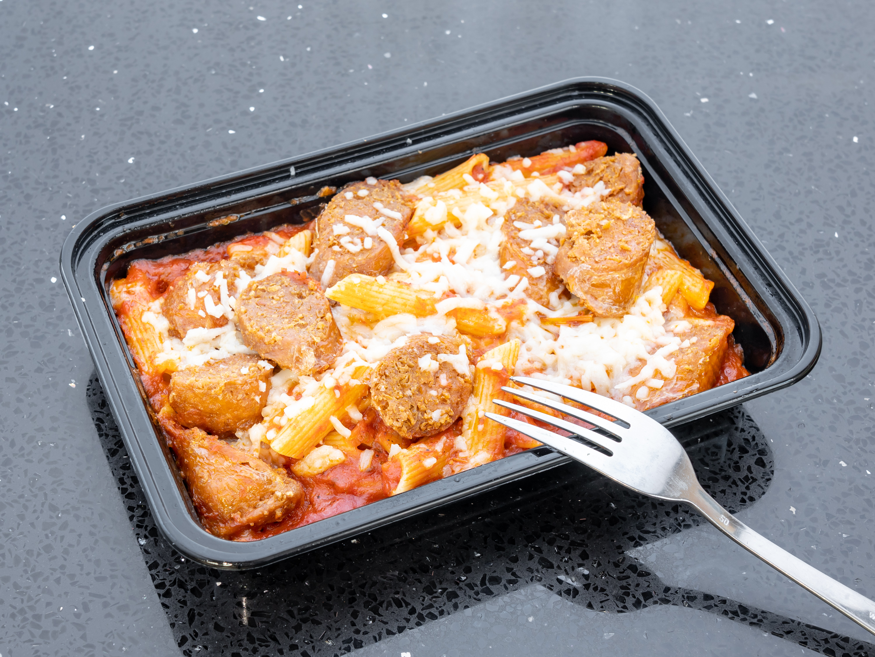Order Beyond hot sausage pasta  food online from Vegan Grill store, New York on bringmethat.com