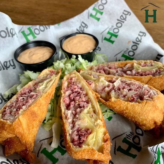 Order Irish Egg Rolls Pair food online from Hooley House Sports Pub & Grille store, Akron on bringmethat.com