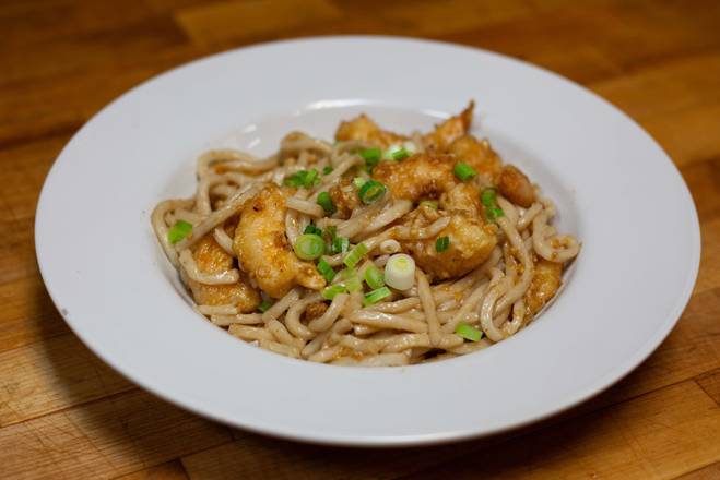 Order Crispy Shrimp Garlic Noodles food online from Ginger Cafe store, Sunnyvale on bringmethat.com
