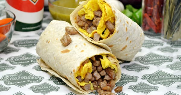 Order Sausage Burrito food online from Federico's Mexican Food store, Phoenix on bringmethat.com