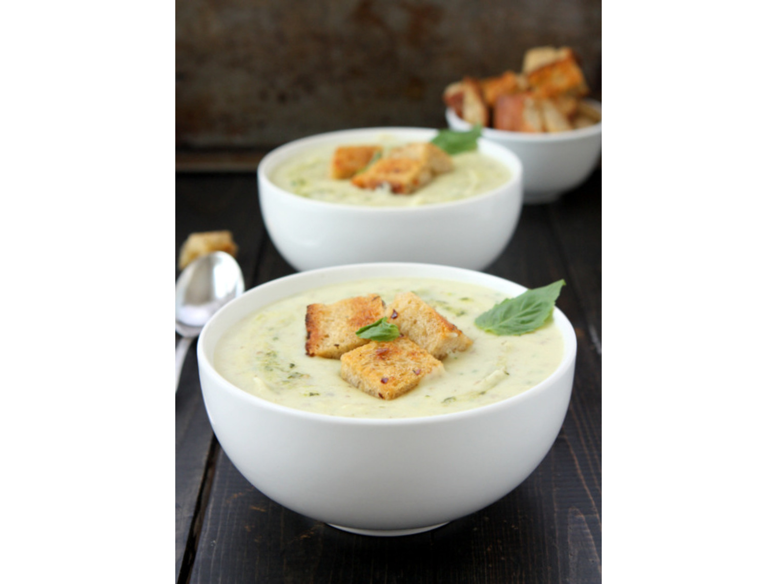 Order Potato Pesto Soup food online from Green Day Cafe store, Yukon on bringmethat.com