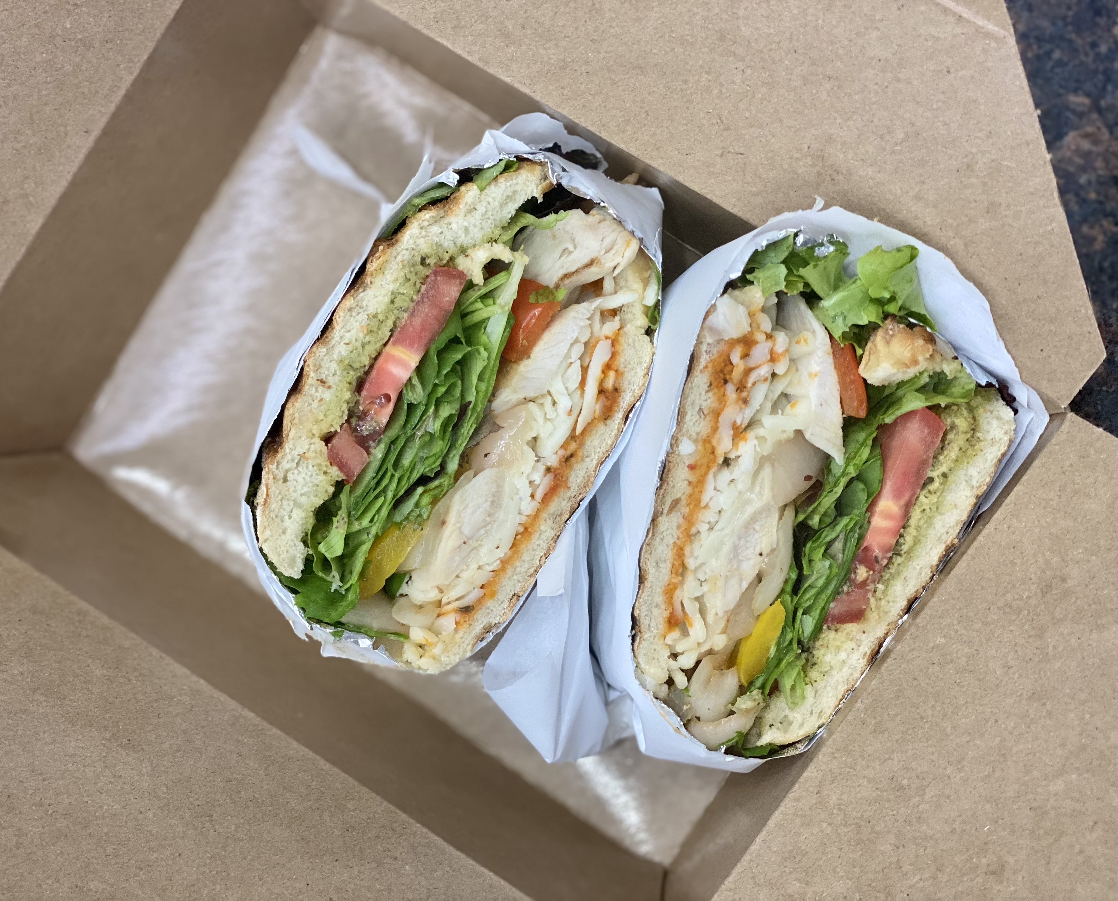 Order Grilled Chicken Campagnolo Panini food online from Pastries By Edie store, Canoga Park on bringmethat.com