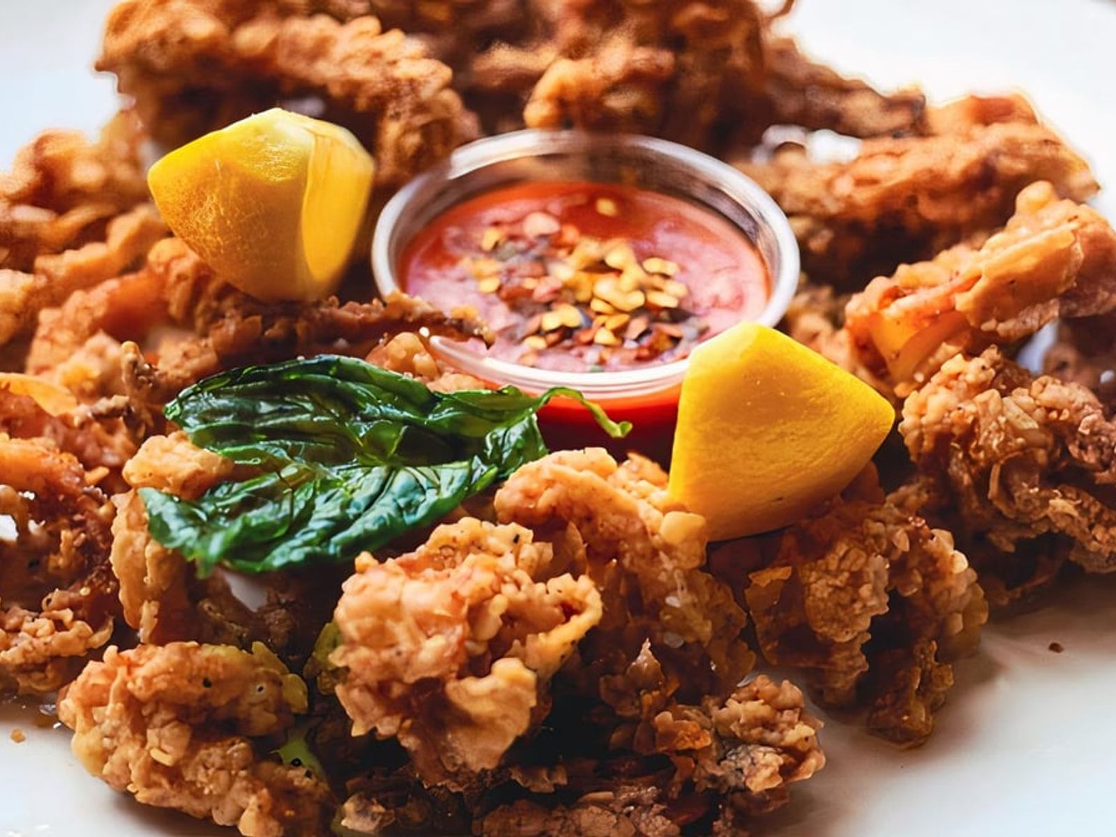Order Fried Calamari food online from Alessio’s Cafe | Gelato | Pizza store, Hoboken on bringmethat.com