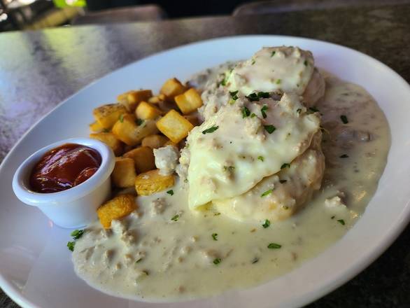 Order Buttermilk Biscuits & Gravy food online from Greenlake Grill store, Seattle on bringmethat.com