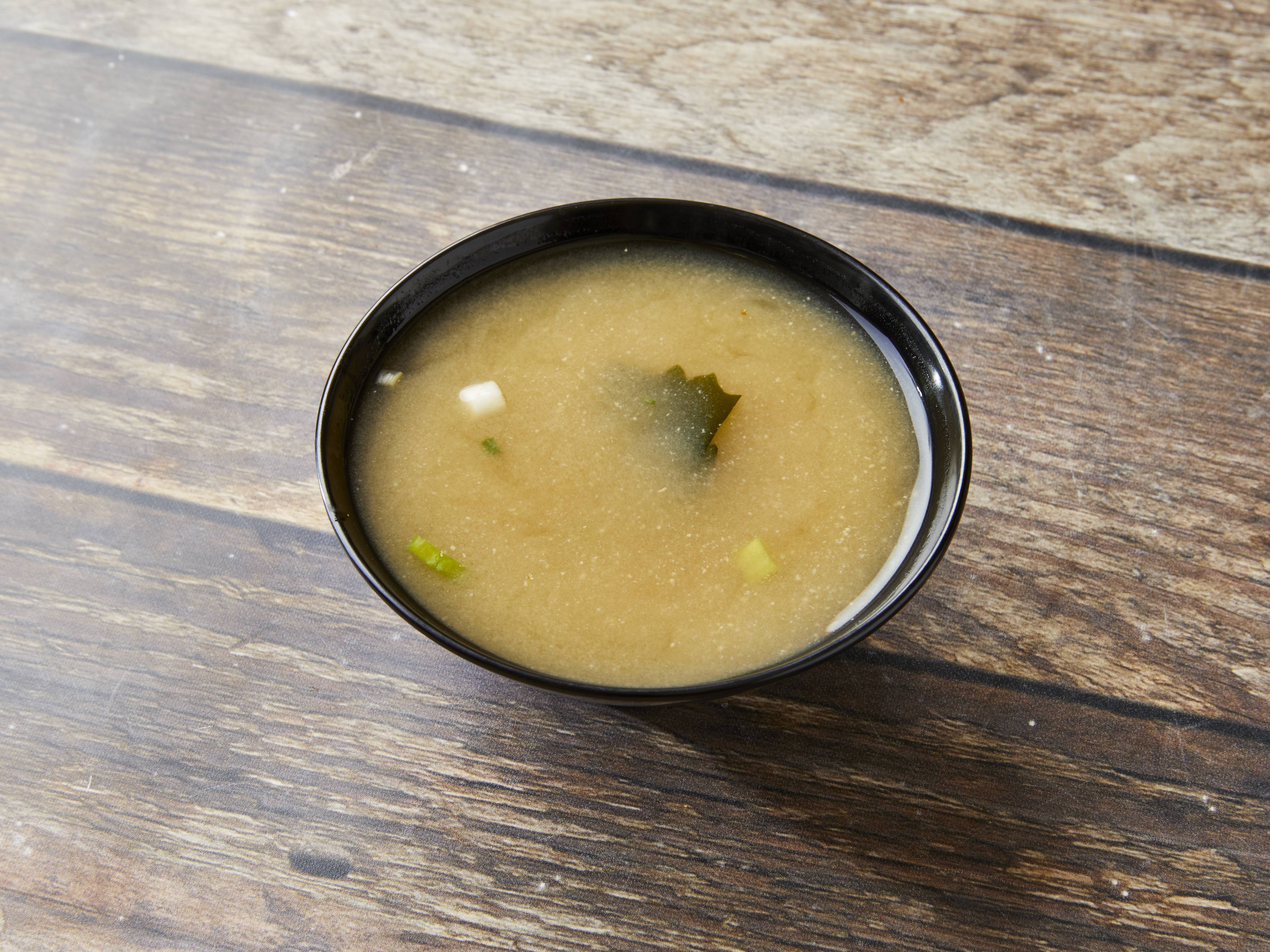 Order Miso Soup food online from Wasabi Korean and Japanese Cuisine store, Detroit on bringmethat.com