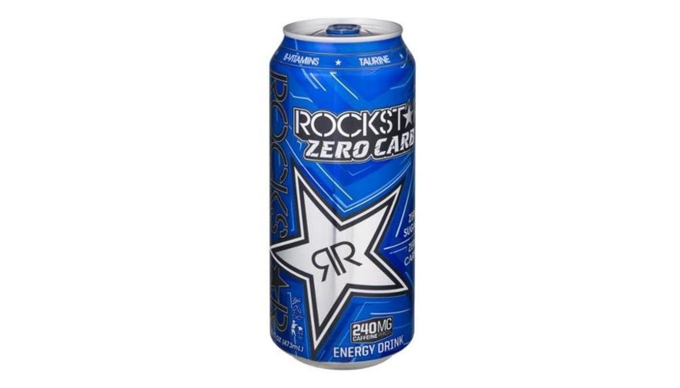 Order Rockstar Zero Carb Energy Supplement Double Strength - Double Size 16 oz Can food online from Foodland Liquor store, Santa Ana on bringmethat.com