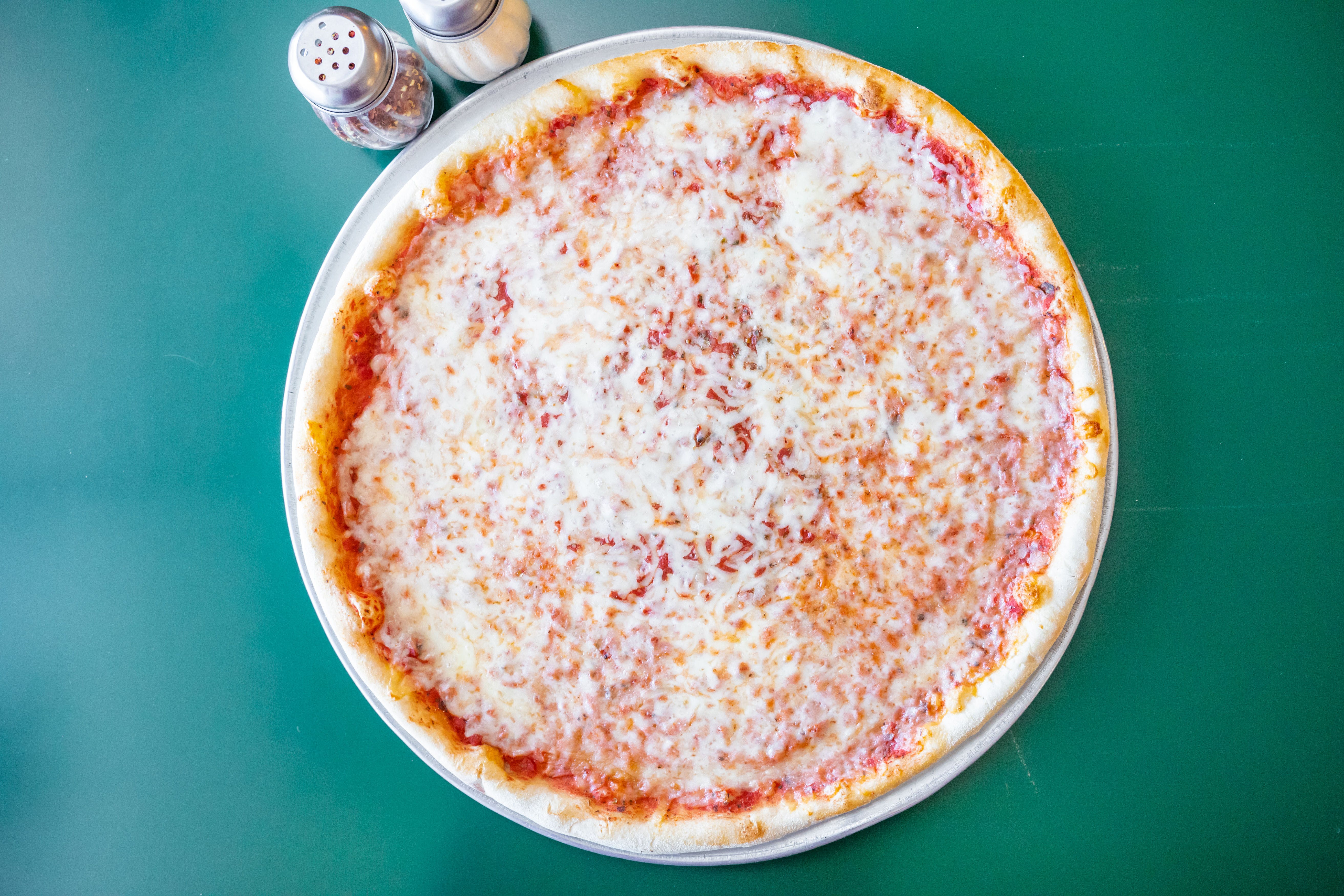 Order Cheese Pizza - Medium 14'' food online from Uncle Sal's Italian Villa store, Budd Lake on bringmethat.com