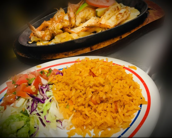 Order Camarones a La Plancha Plate food online from La Presa Mexican Restaurant store, Spring on bringmethat.com